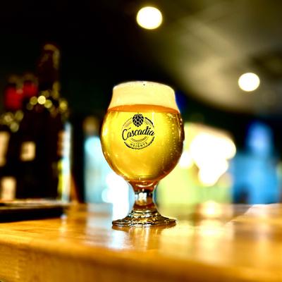 A glass of beer from Cascadia Heights.