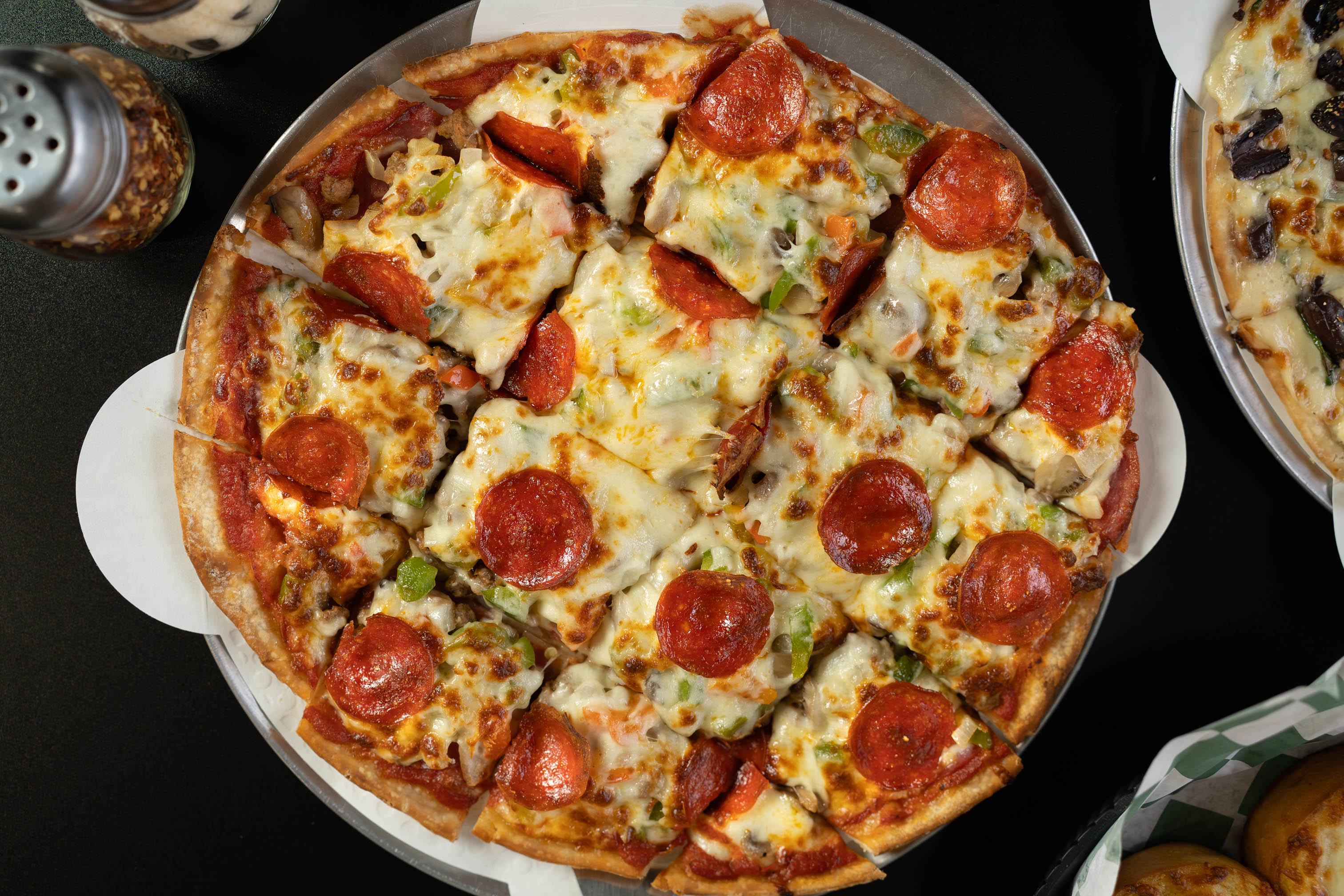 Angie's House Special Pizza, top view