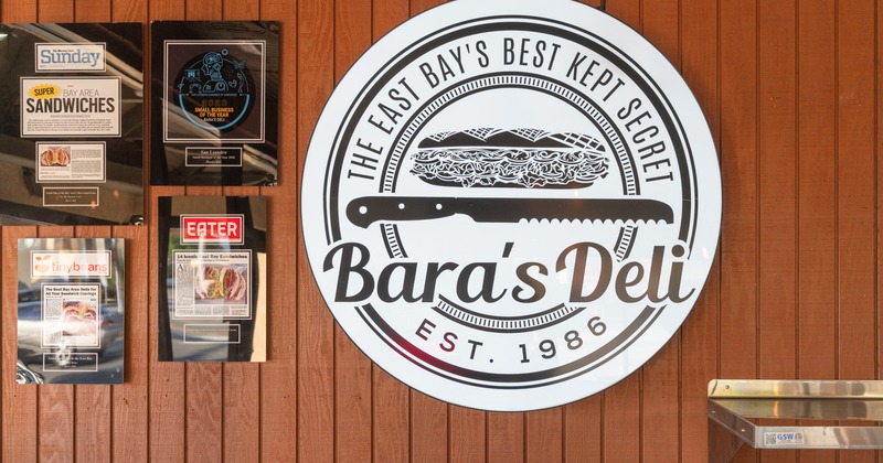 Interior, sign on the wall