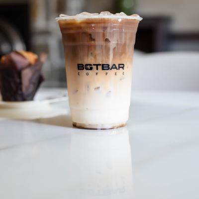 Iced Coffee and Muffin.