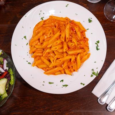 Penne pasta in Vodka Sauce.