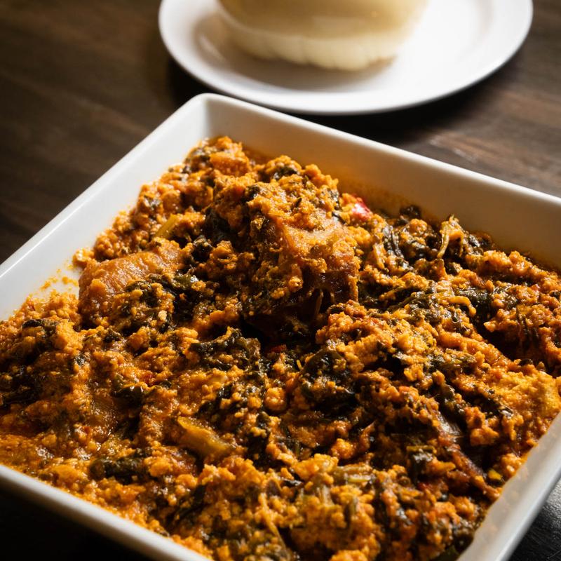 menu item 1 of 27, Egusi Soup