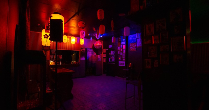 Back room with its own bar