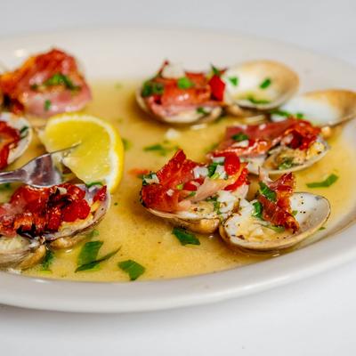 Baked clams.