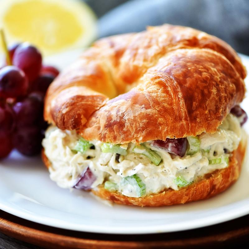 Chicken Salad on Croissant photo