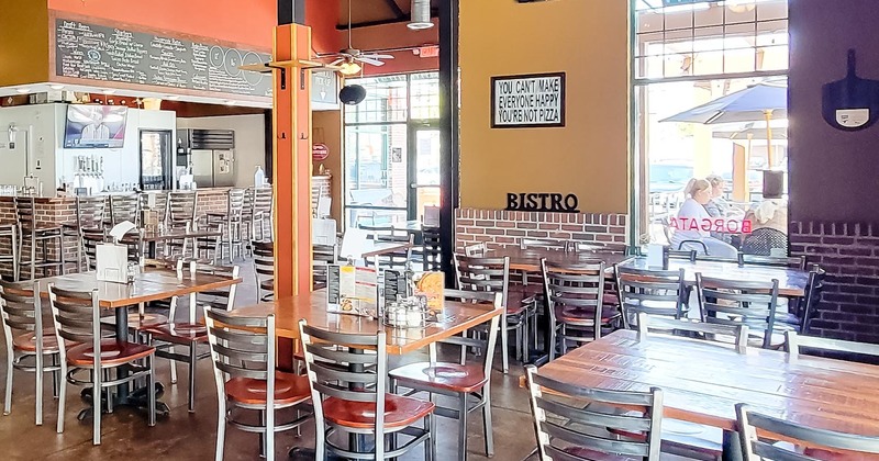 Interior, bar and dining area