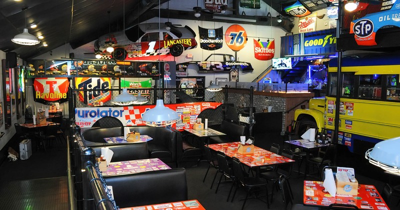 Interior, dining seating area