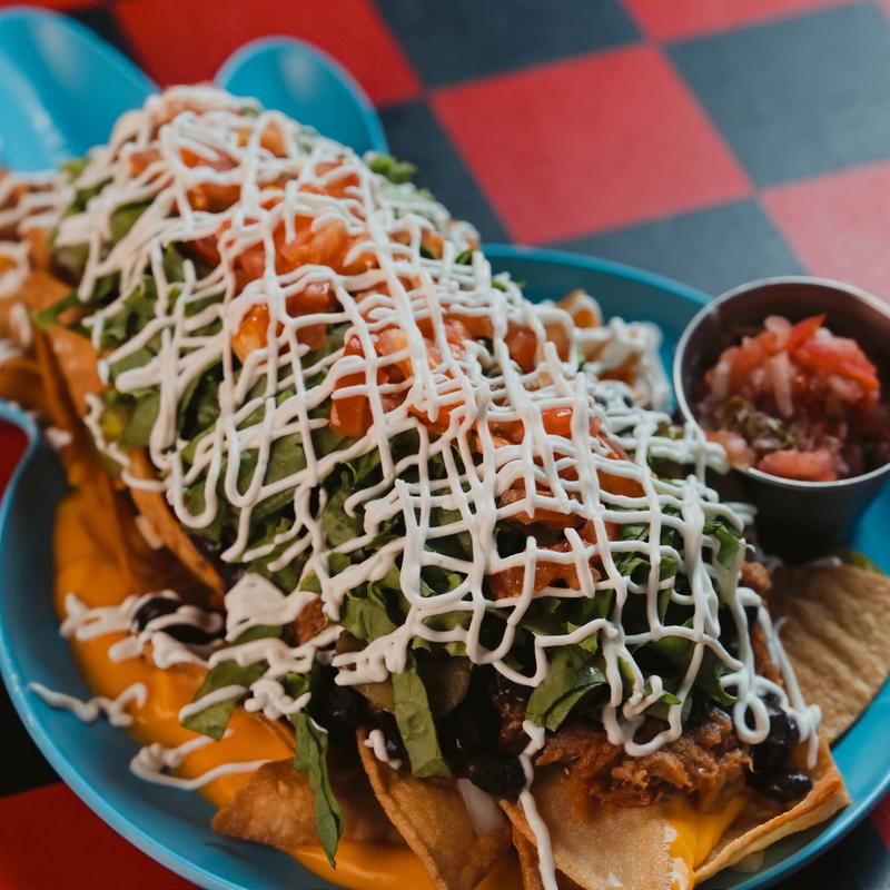 menu item 6 of 8, BBQ Pork Nachos