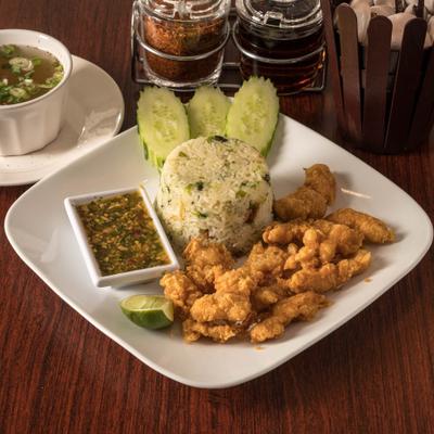 Thai crispy chicken.