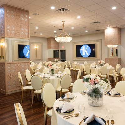 Elegant dining area.