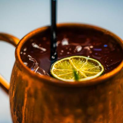 The Moscow mule cocktial.