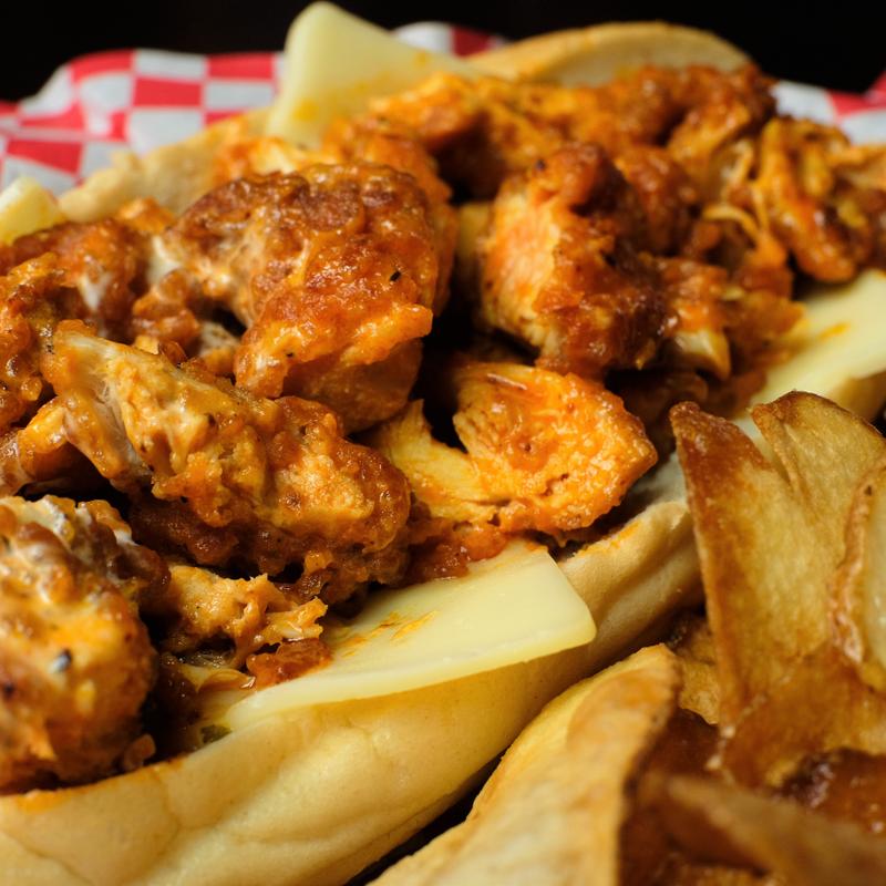 menu item 46 of 59, Kick'n Chicken Philly or Wrap