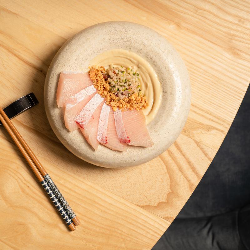 menu item 10 of 12, Yellowtail Crudo