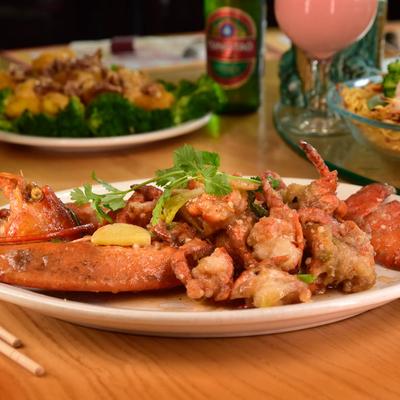 Seafood Delight plate.