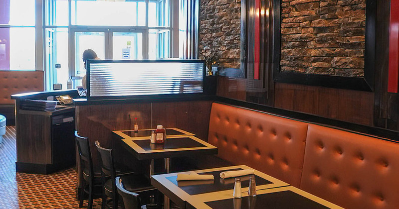 Tables by the counter