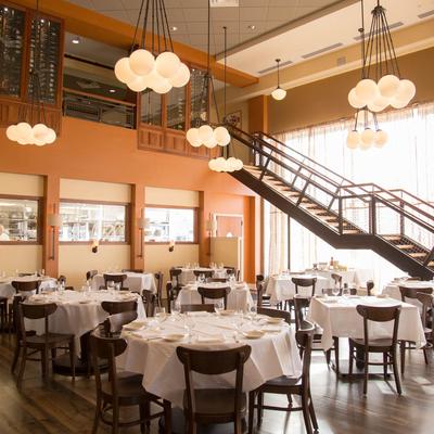 Interior, dining area.