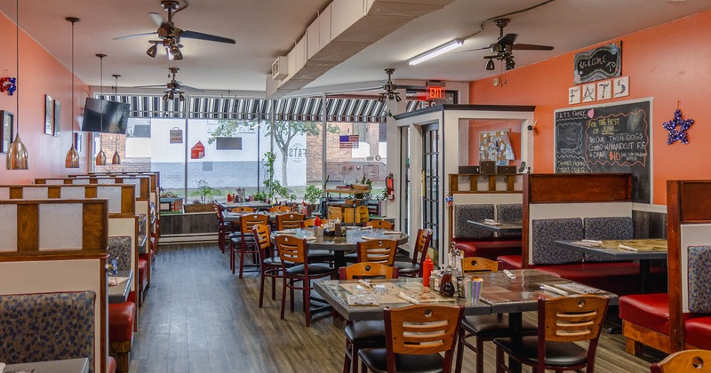 Restaurant interior, dining area