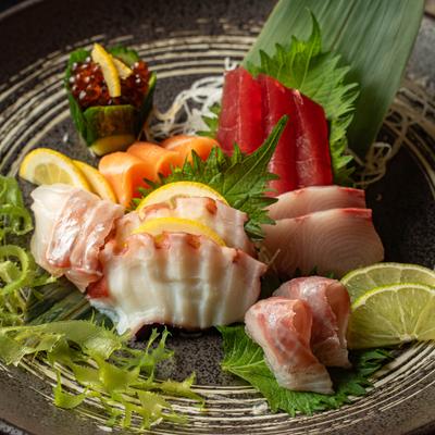 Sashimi platter.
