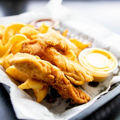 Piece chicken tender.