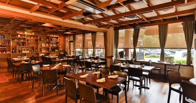 Interior, seating and dining area