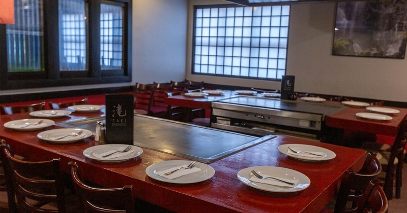 Dinning tables ready for guests