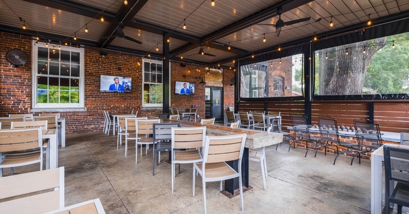 Covered patio area