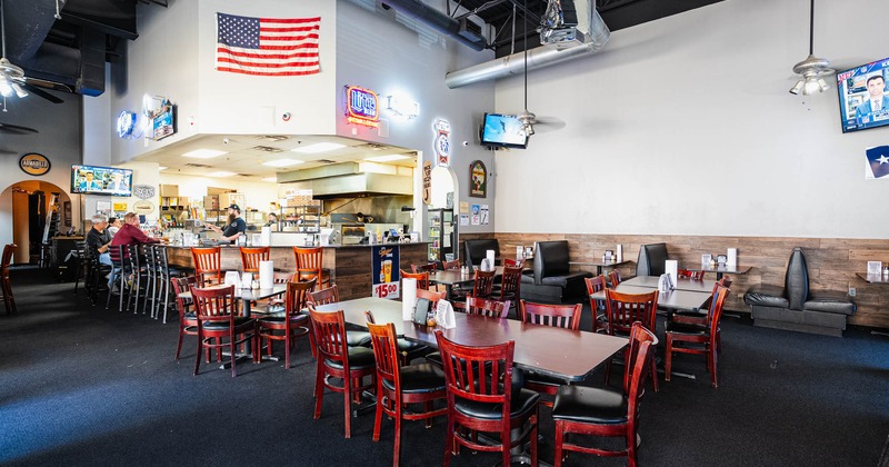 Interior seating and dining space