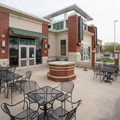 Outdoor seating area.
