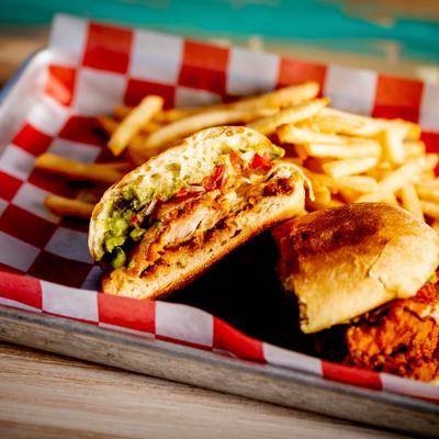 Served food on the table