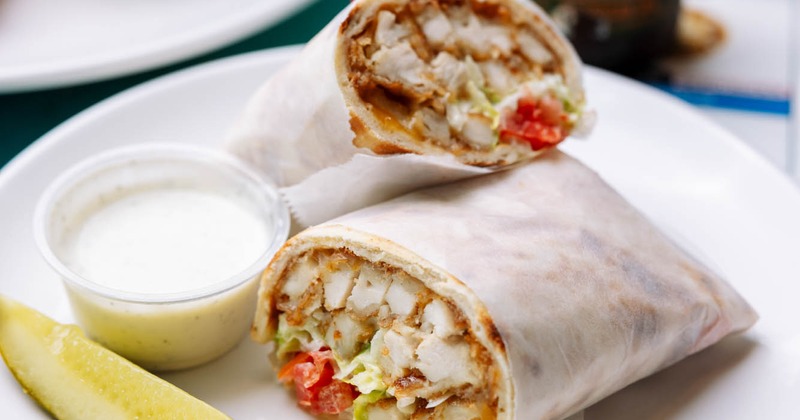 Crispy chicken wrap