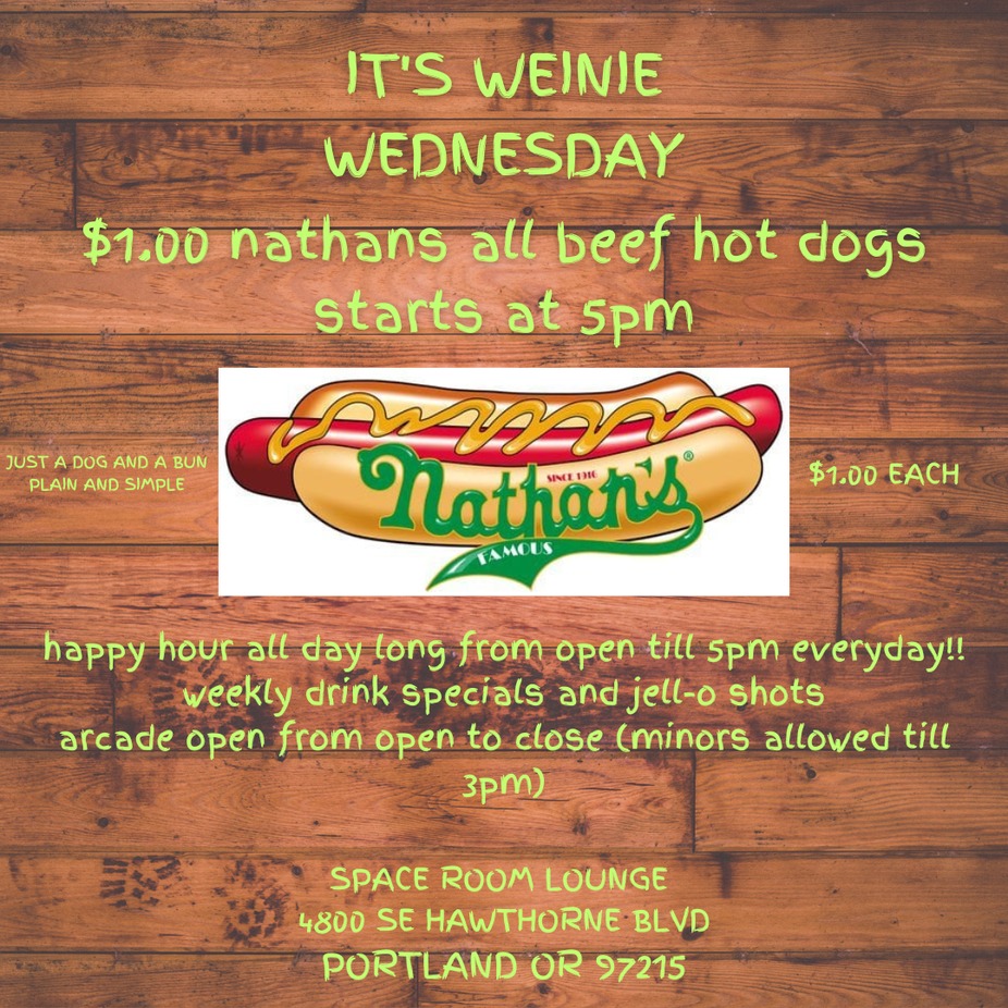 WIENER WEDNESDAY !! 5PM TO CLOSE event photo