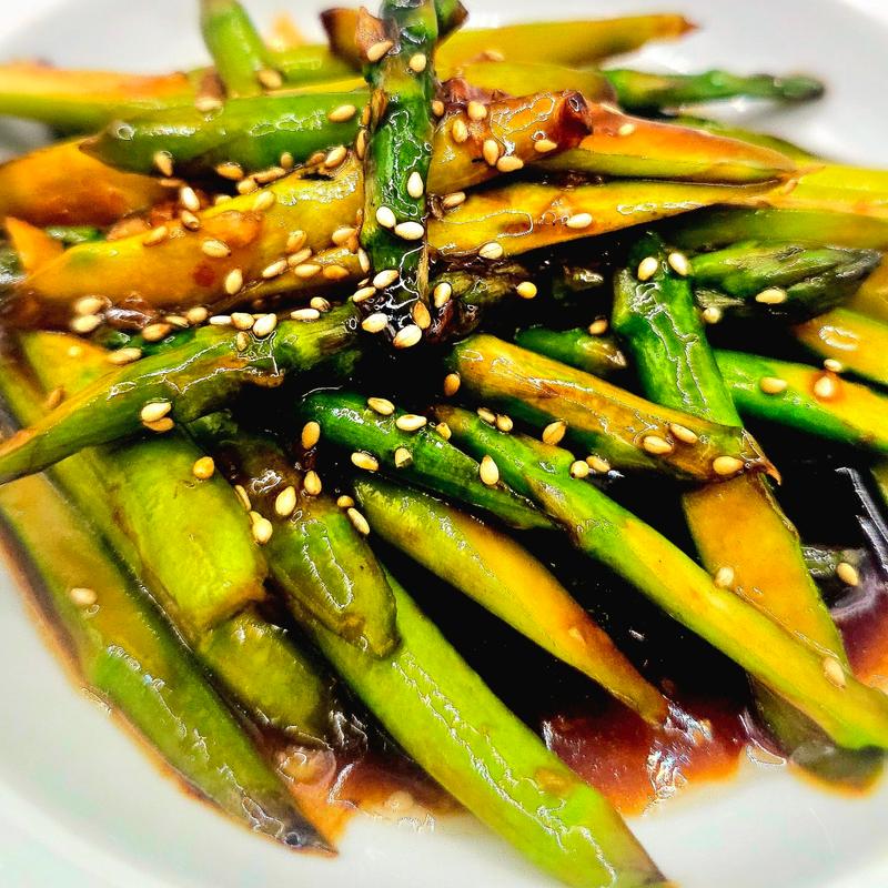 menu item 13 of 85, Sauteed Asparagus (V)