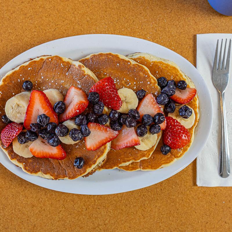 Strawberries & Blueberries & Bananas photo