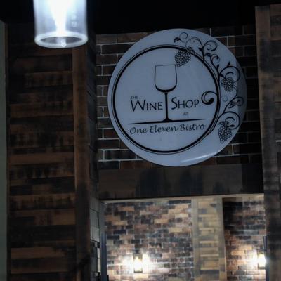 The restaurant's sign outside.