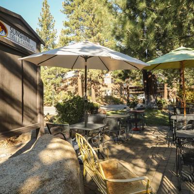 Outdoor seating area.