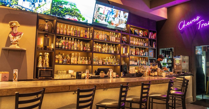 Interior, bar counter area