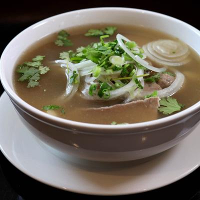 Rare Steak Brisket Pho Soup.