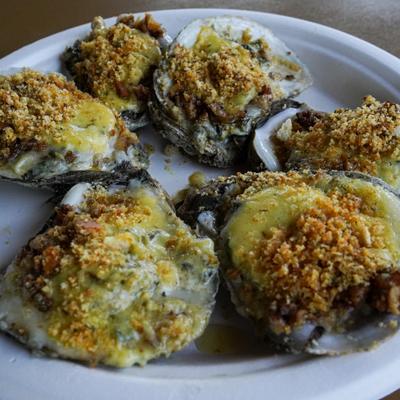 Fried oysters.