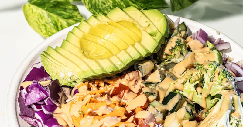 Rice bowl with added avocado