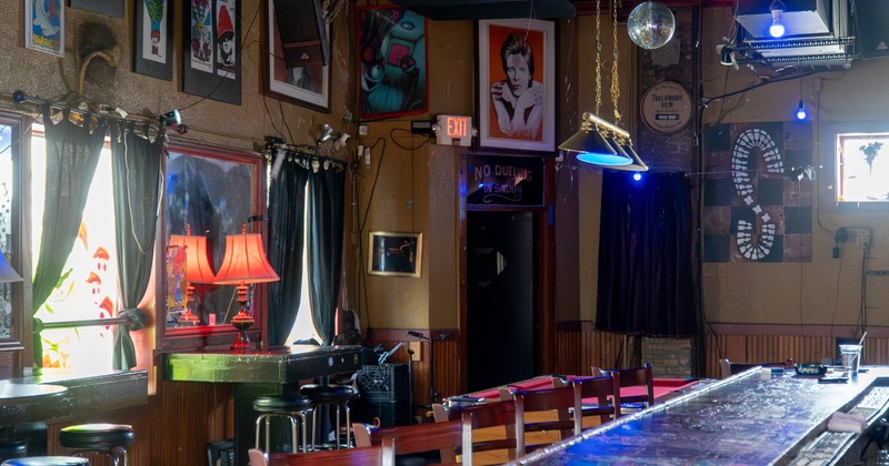 Interior, eclectic bar area