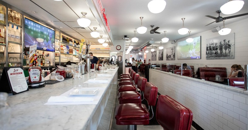 Interior, a bar with bar stools