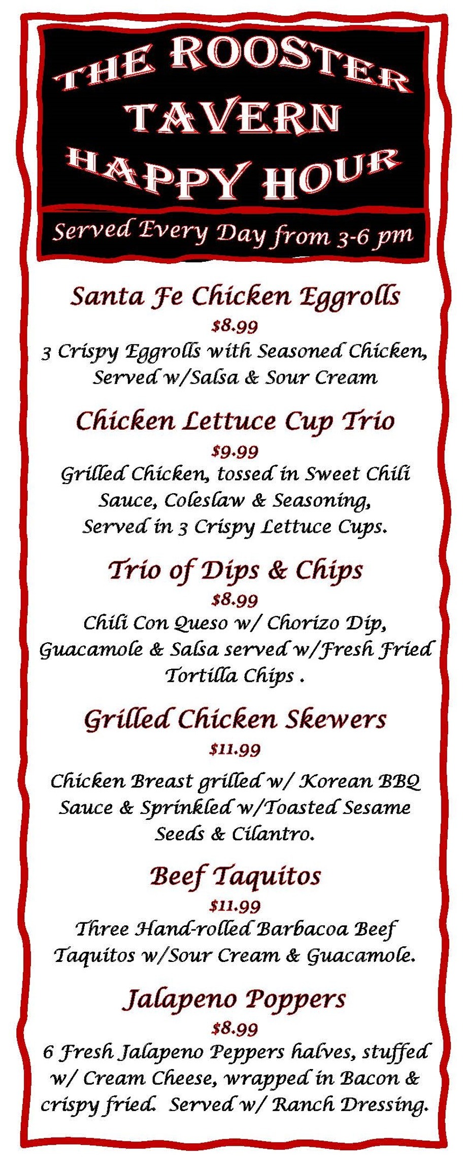 Happy Hour @ The Rooster! event photo