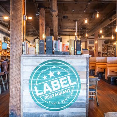 The restaurant's interior.