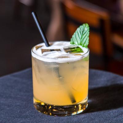 The Cheeky Peach cocktail.