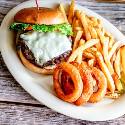 The served M. I. burger.