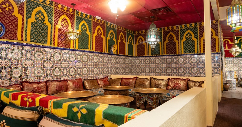Moroccan style dining room
