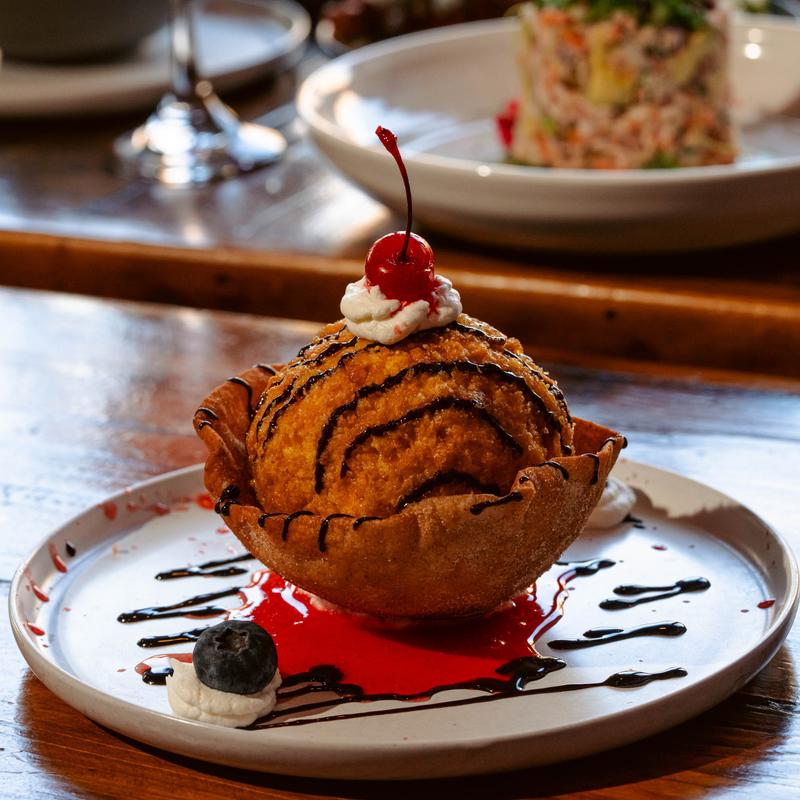menu item 49 of 58, Mexican Fried Ice Cream