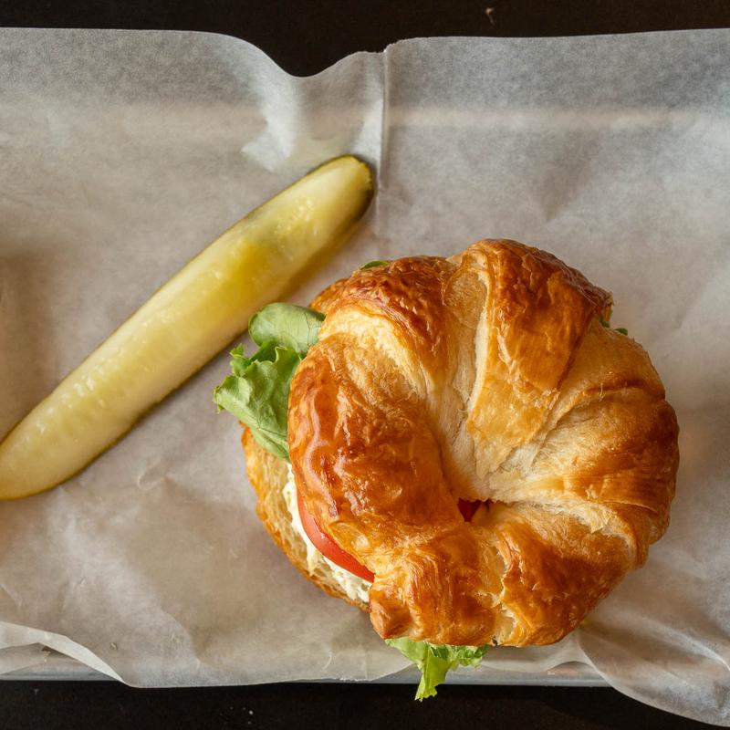 CHICKEN SALAD  ON CRIOSSANT photo