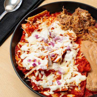 Chilaquiles Rojos.