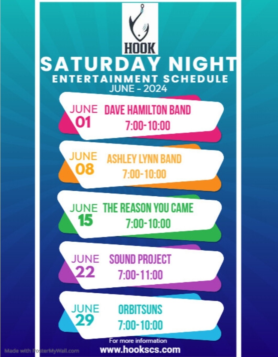 Saturday - Entertainment Schedule - June 2024 event photo